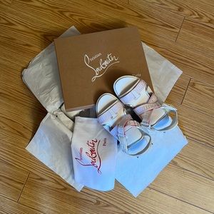 Christian Louboutin Velcro/Leather Sandals